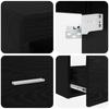 Bathroom Furniture Set 2 Pcs Black Oak Wood Based Material