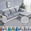 Waterproof Sofa Seat Slipcovers Elastic Solid Color Furniture Protector Thick Sofa Cover Corner Couch Cover