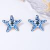 Creative Women Earrings Cartoon Starfish Earrings Gift Crab Studs  for Girls Ladies