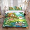 3pcs Anime Cartoon Design Bedding Set - Includes One Quilt Cover and Two Pillowcases (No Core) - Perfect for Bedroom and Guest Room Decorati