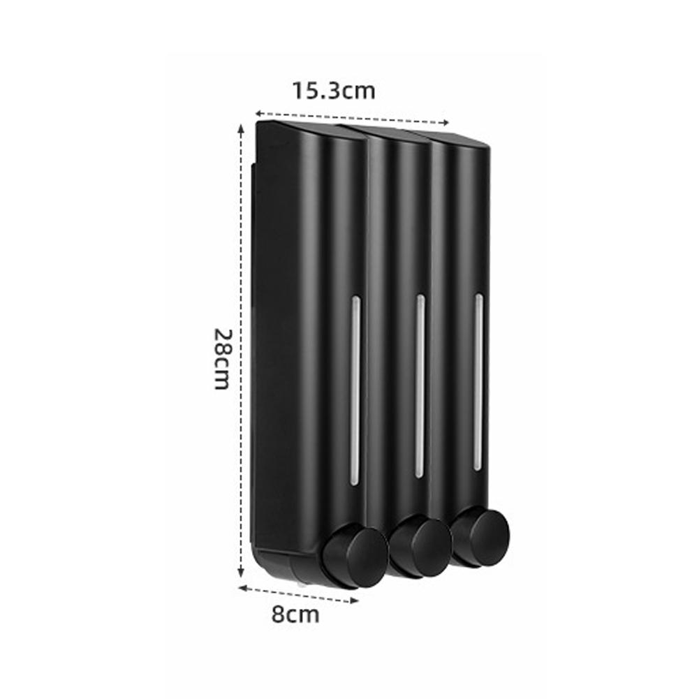 350ml Wall-Mounted Shampoo & Conditioner Dispenser: Easy Install, Large Capacity For Bathroom Shampoo & Conditioner Dispenser China Mainland