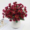 5 Bundles Lifelike Outdoor Sunset Mums Flowers Artificial Daisy Flowers Fake Chamomile Flowers for Outside Home Planter