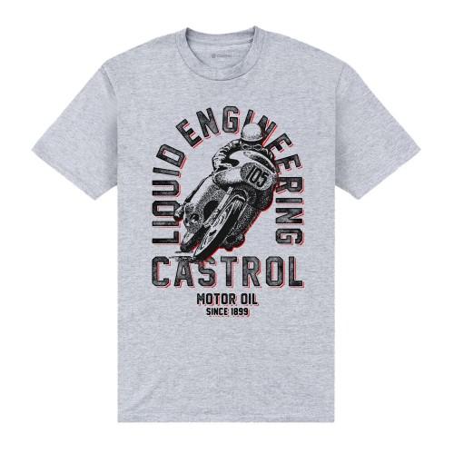 Castrol Unisex Adult Retro Motorbike T-Shirt