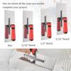 A25F-4 Pcstile Tools Stainless Steel Square Notched Trowel Set Masonry Hand Kit For Wall Floor Tiling Installation