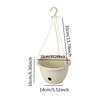 Self Watering Flower Planter Hanging Planter for Flowers Plants Home Decor Ornament Flower Pot for Shelf Table Desk Terrace