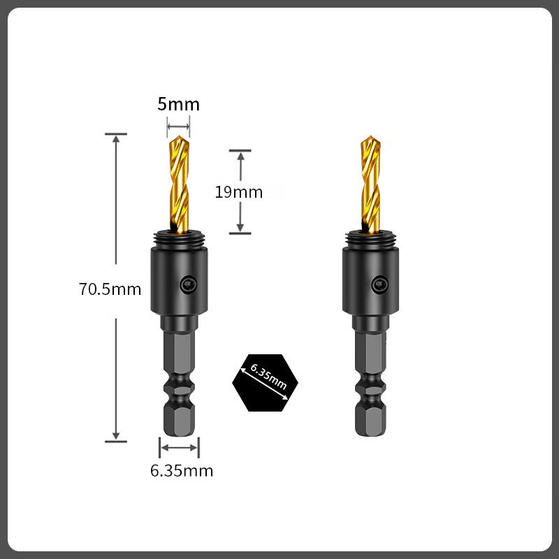 High-Speed Steel Hex Shank Stainless Steel Hole Saw Drill Bit for Metal Sheets