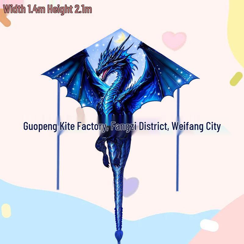 Weifang Pterodactyl Cartoon Kite for Kids - Easy to Fly in Light Breeze, Free Shipping