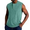 Men's Summer Solid Color Sports Buttons Vest Men's Sports Casual Vest