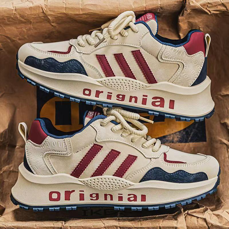 Men's Shoes Retro Dad Shoes 2025 Spring New Comfortable Casual Shoes Breathable Sports Shoes Men's Ultra-light Running Shoes