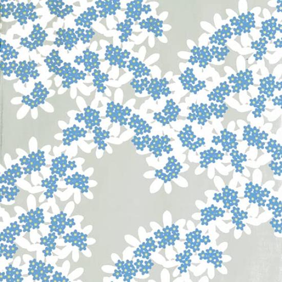 Dyeing Anbo Tenugui Authentic Dyed Cotton Tokuoka Made in Japan 35cm x 100cm "Wasurenagusa Gray" 100%