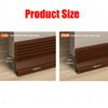 50mm Height Door Seal Strip Flexible Soft TPE Under Door Weatherstrip 1M Self-Adhesive Dustproof Windproof Stripping
