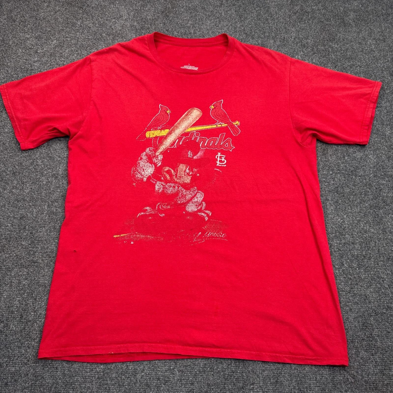Fanatics St. Louis Cardinals Mickey Mouse T Shirt Vintage Style Mens Size Large M