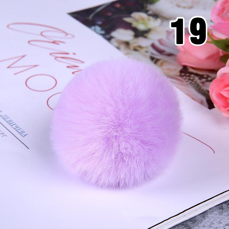 20PCS Imitation Rabbit Fur Ball Handmade Clothing Bag Decoration Artificial Fluffy Soft Pompons Colorful Balls for DIY Keychain