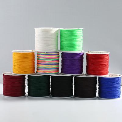 50M/Rouleau 0.8mm Cordon Queue de Rat Brillant et Soyeux Cordon Noeud Chinois Cordon pour Bracelet Cordon pour Perles Cordon Bijoux pour Bracelet