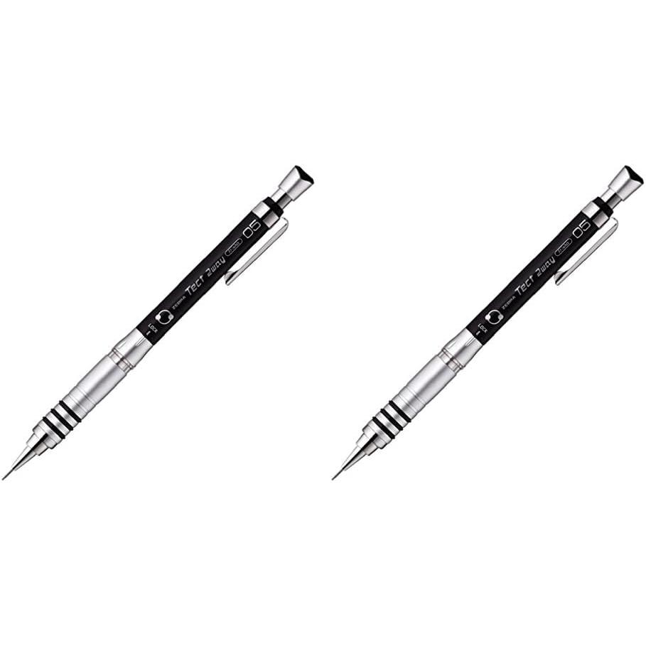 Механический карандаш Zebra Tect 2-Way 0.5 мм Черный MA41-BK