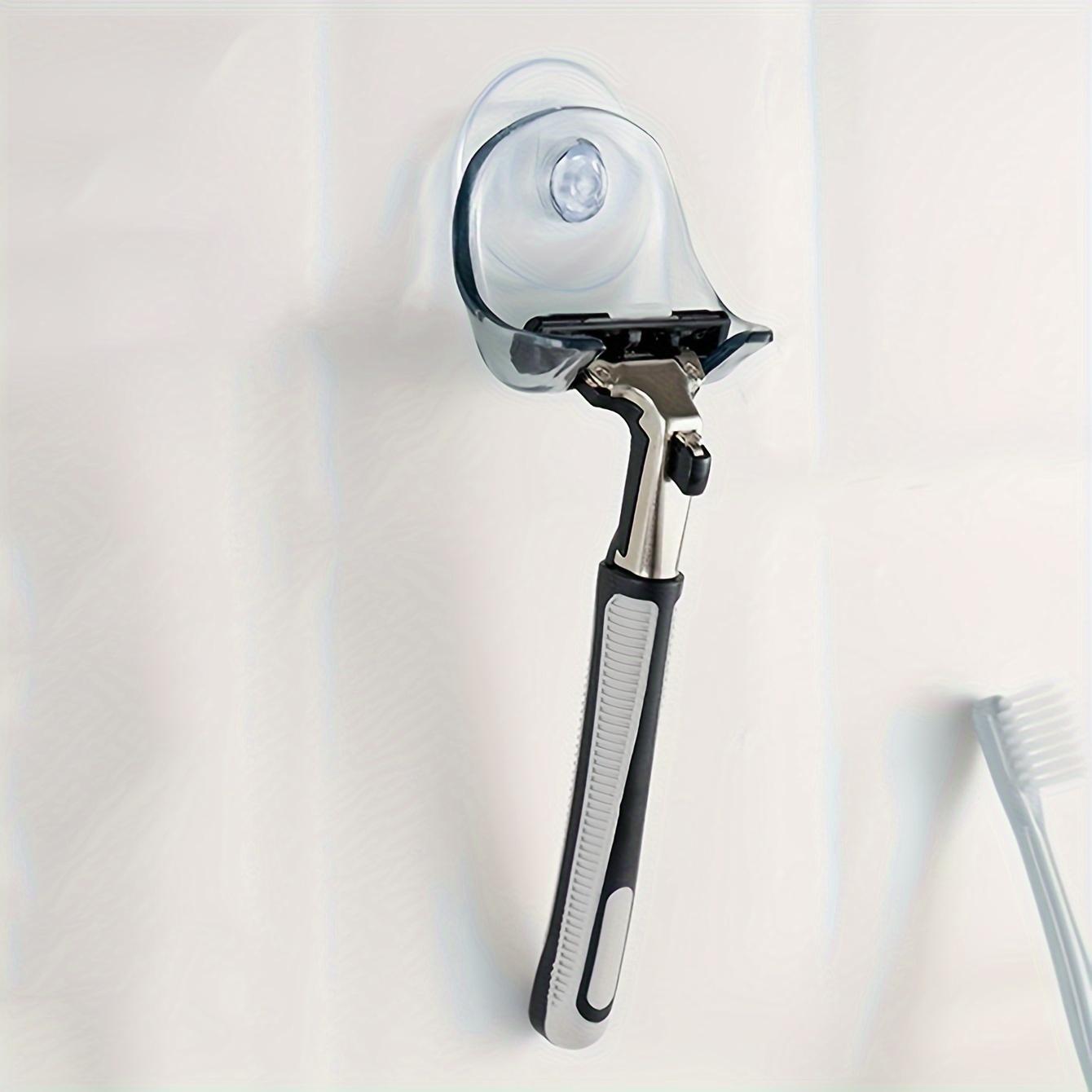 

1pc-Wall mounted bathroom razor storage rack, minimalist design bathroom wall hook, bathroom storage серый