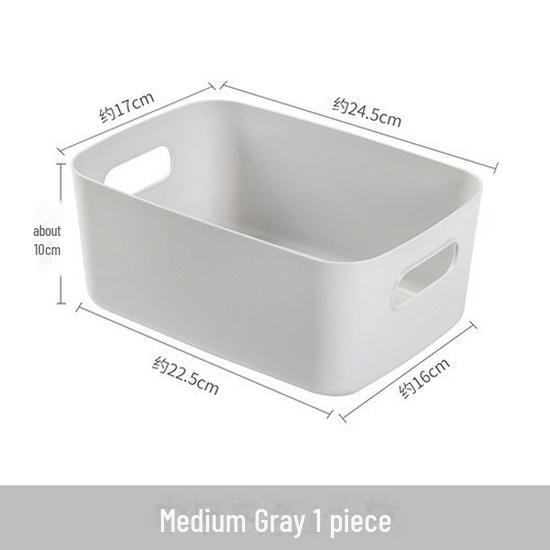 Pudełko do przechowywania w gospodarstwie domowym o dużej pojemności: Przenośny plastikowy organizer na biurko, kosmetyki, do sypialni lub na przekąski