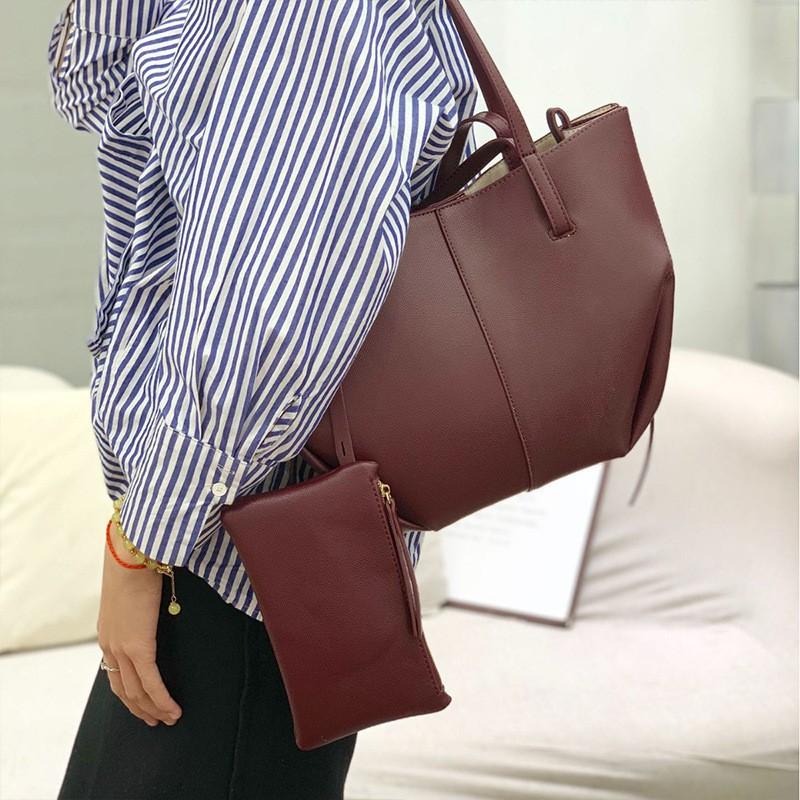 Polen Tragetasche Leder Achseltasche Modisch Ein Schulter Tragbar Große Kapazität Damen Knödelfabrik