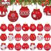 Room Windows Christmas Tree Hanging Round Shape Hanging Ball Christmas  Family Friends