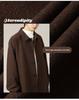 Men's Mid-Length Windproof Woolen Coat - Autumn/Winter, Japanese Style, Loose Fit, Thickened Lapel Jacket