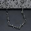 Unisex Gothic Punk Style Necklace Hip Hop Barbed Wire Themed Minimalist Vacation Fashionable Jewelry Accessory Metal Chain Jewelry Gift