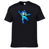 Megaman Jump'n Shoot - Schwarzes T-Shirt ästhetische Kleidung Grafiken T-Shirt schwere T-Shirts Sweatshirts Herren Kleidung