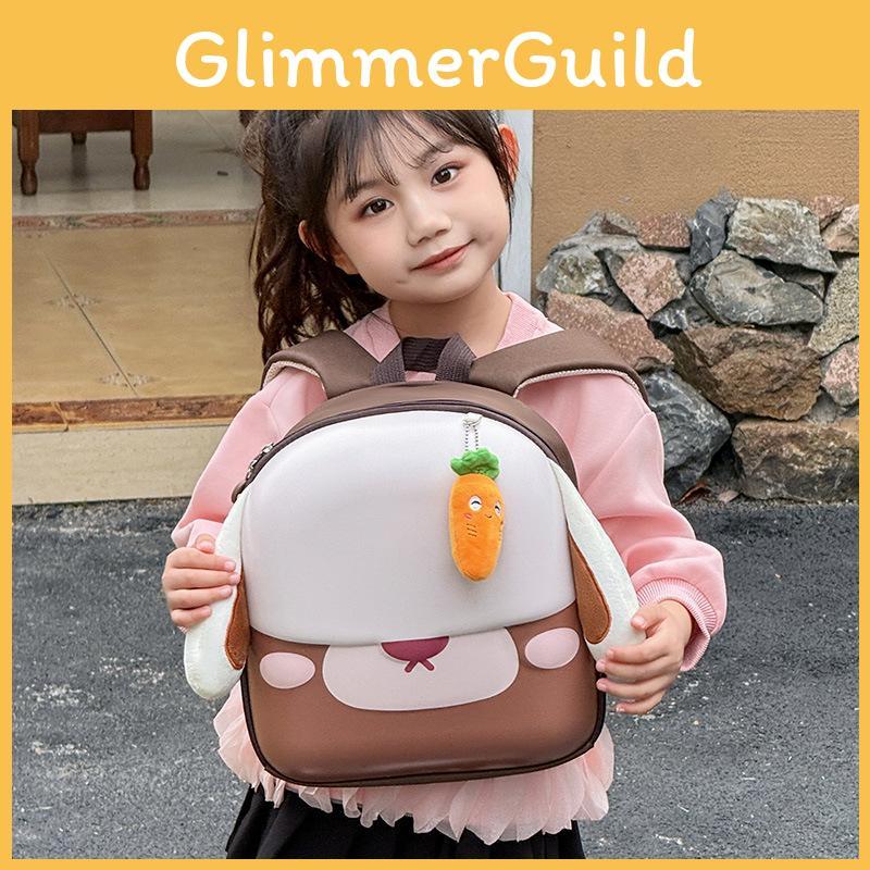 Cartoon Adorable Bunny Kids Backpack Lightweight Oxford Cloth For Boys And Girls