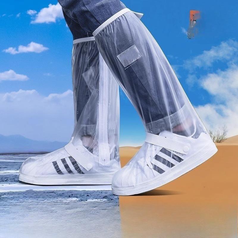Hohe PVC-Überschuhe für Damen und Herren, Geeignet für Outdoor-Sportarten in allen Jahreszeiten, Ideal für Motorradfahren und Wattwandern