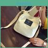 Chic Korean Style Canvas Bucket Bag Vibrant Candy Colors Small Handbag