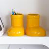 Multifunctional Boot Pencil Holder Large Capacity Desktop Organizer Pen Brush Pot  Desk Ornament