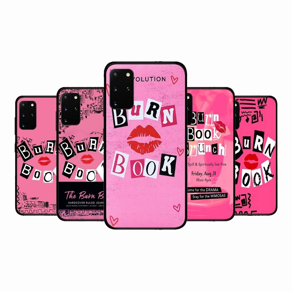 M-Mean Girls B-Burn Book Phone Case For Samsung S 24 Fe 25 Ultra Plus 20 Lite 21 30 22 23 24 22 Ultra 5G Fundas