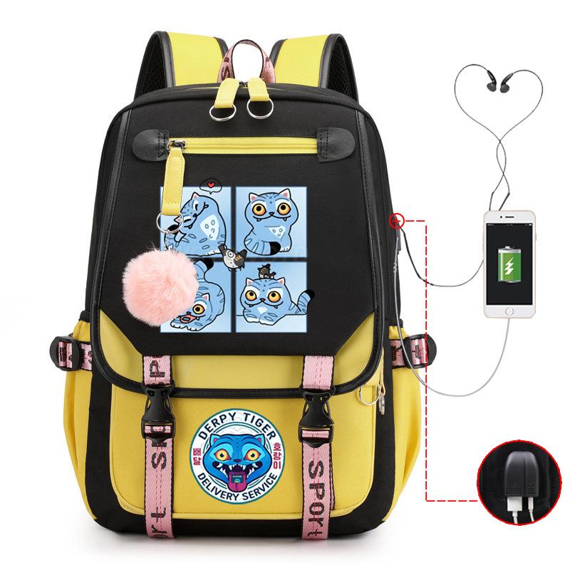 

Demon Hunters Cartoon Printing Fashion Children s Backpack Lightweight Primary and Secondary School Student Campus School Bag Neutral No specification
