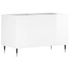 Vinyl Record Cabinet High Gloss White 74.5 x 38 x 48 cm Engineered Wood