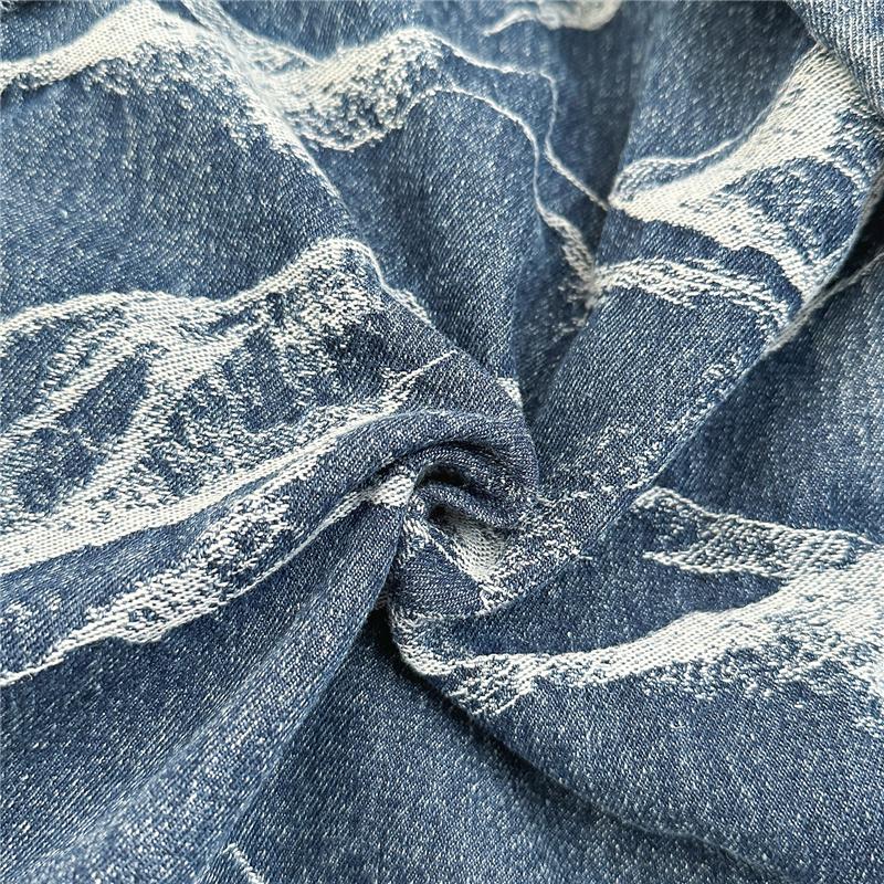 Denim Camouflage Backpack Casual Style Unisex School Bag Fashionable Travel Rucksack