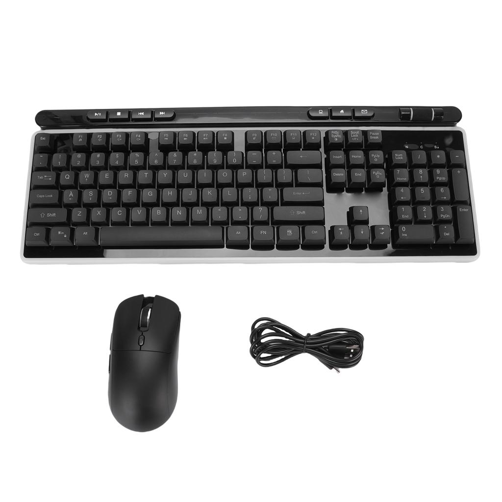 Wireless Keyboard And Mouse for OS X Computer PC Laptop Rechargeable Keyboard And Mouse Combo with