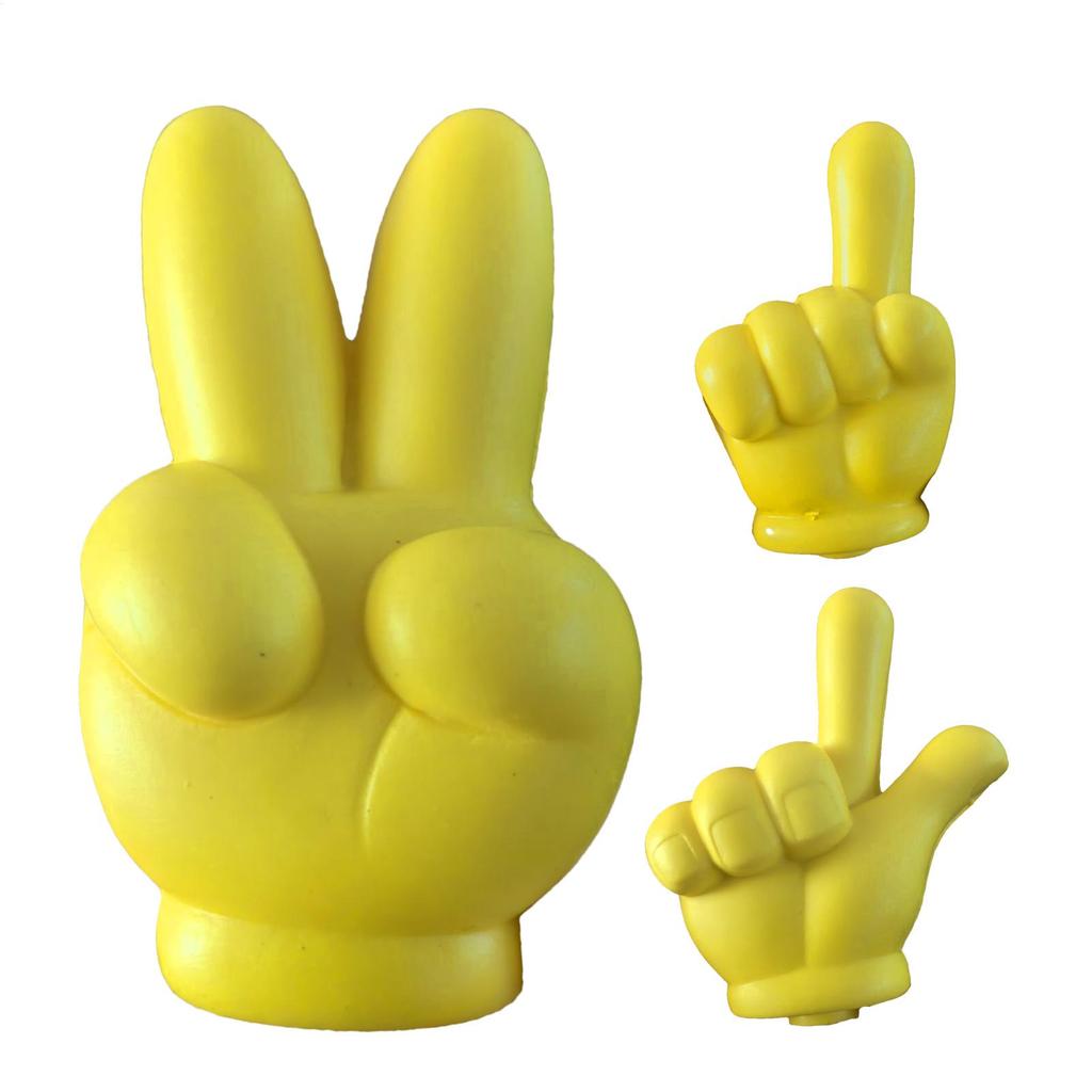 Antenna Toppers For Vehicles Hand Gesture Antenna Balls For Cars Cute Roof Ornament For Workplace Tractor RV Most Vehicle SUV