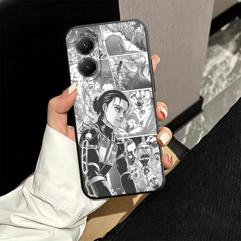 A-Attack On T-Titan Anime Soft Phone Case for Xiaomi Poco X5 X6 X7 X8 Pro Max X3 F7 F8 Ultra M8 M7 M6 M5 Redmi 15 15C 14C 13C 12