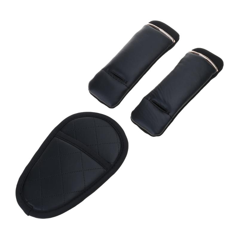 Universal Car Belt Covers Breathable Pram Belt Cushion 3 Pads Seat Belt Pad Provide a Comfortable Touch for Your Newborn