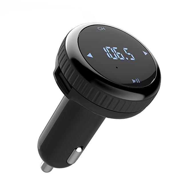 Multifunction Handsfree Wireless Bluetooth FM Transmitter Car Kit Mp3 Player + USB Charger