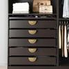 Modern Wave Gray Gold Brass Furniture Handle Wardrobe Dresser Cupboard Cabinet Drawer Shoe Box Knob