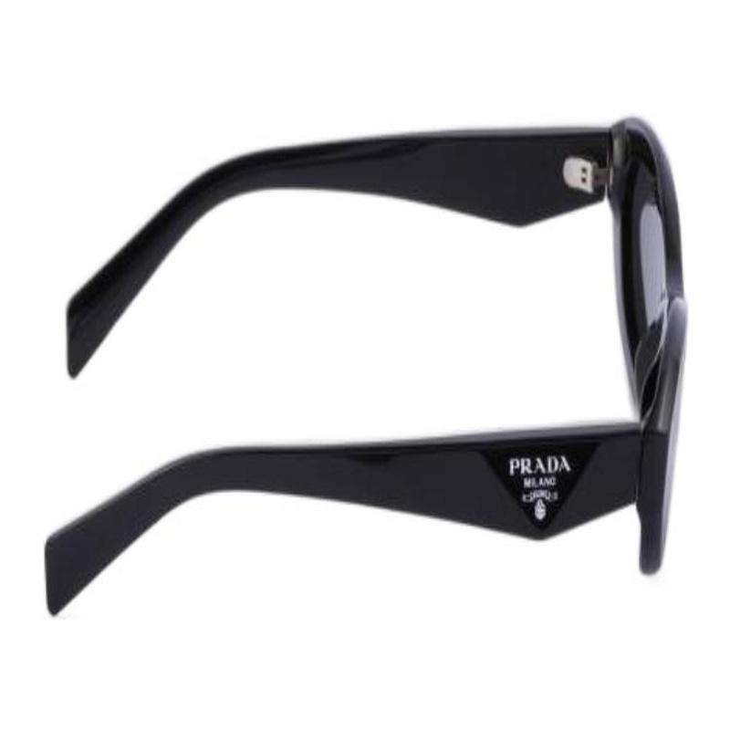 Prada Side Letters Oval Sunglasses Women's Black Black 56mm Basic Packaging-glasses Case + Packaging Box