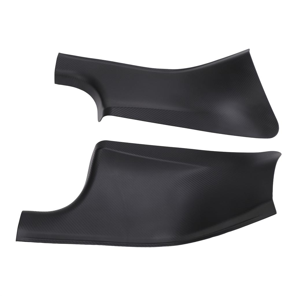 2Pcs Car Door Sill Guard Carbon Grain Door Sill Scuff Plate Protector Sticker Replacement for Tesla