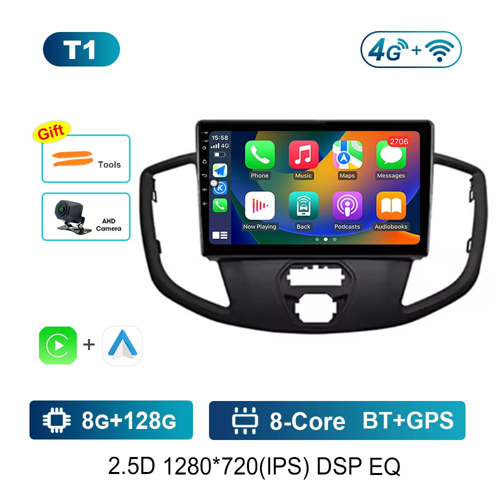 GPS Navigation Android Intelligent System for Ford Transit 2015 Car Radio Multimedia Player WiFi HD Touch Screen 4G Head Unit