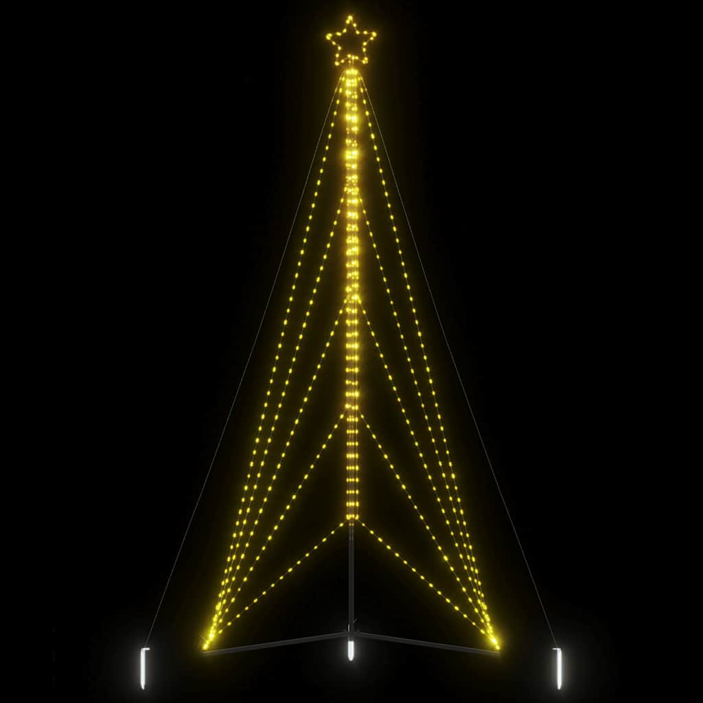 LED Christmas Tree 615 Warm White LEDs 404.5 cm