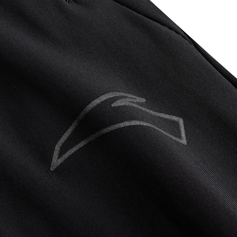 Anta Comfortable Simple Running Quick-Dry Knitted Sports Long Pants Men bottoms Basic-Black 152625301-1