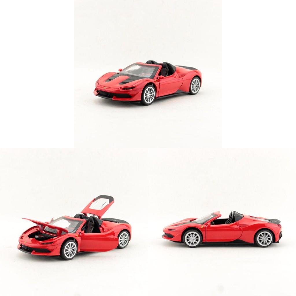 Ferrari J50 Car Model Alloy Toy 1:32 Scale With Inertia Control For Kids And Collectors