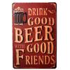 Vintage Beer Cheers Metal Tin Signs Wall Decor Pub Bar Man Cave Club Restaurant Kitchen Crafts Plate Room Decoration