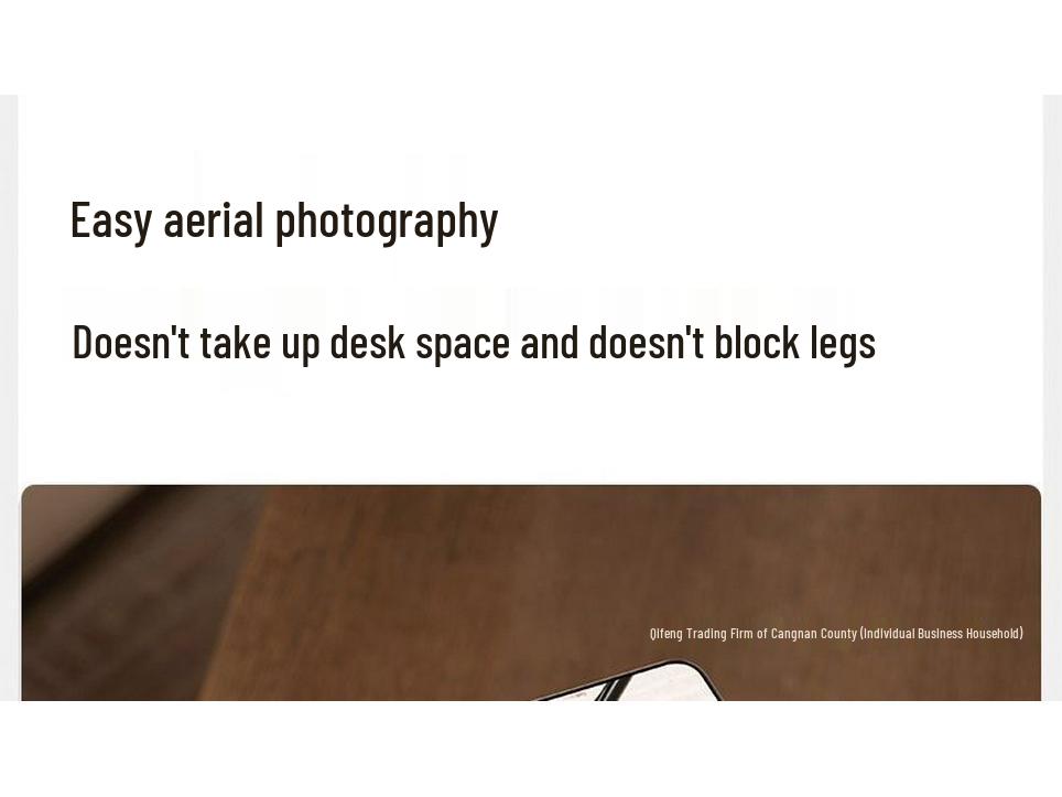 Dual Position Magnetic Phone Holder for Floor-Standing Live Streaming & Multi-functional Top-Down Shooting