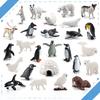 Arctic Animal Pvc Collection With Realistic Marine Land Creatures For Educational Use