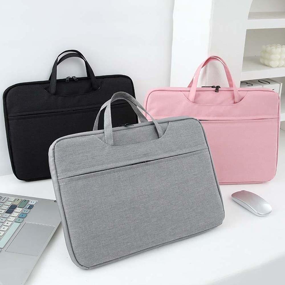 Oxford Cloth Laptop Handbag 13.3 Inch/15.6 Inch Solid Color Computer Storage Bag Large Capacity Scratch Prevention